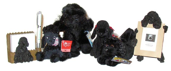 black toy poodle stuffed animal