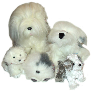 large old english sheepdog stuffed animal