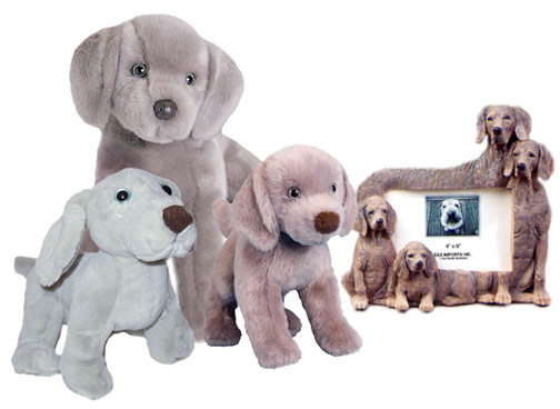 stuffed weimaraner dog