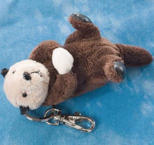 plush otter keychain