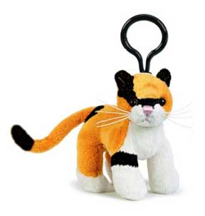 stuffed cat keychain