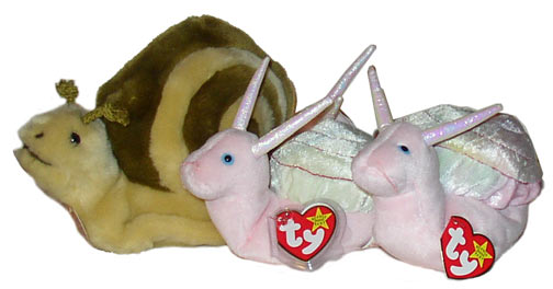 swirly snail beanie baby