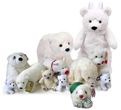 Get Polar Bear stuffed animals, facts and information at Animals N