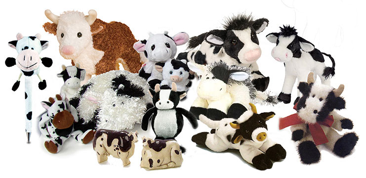 Cow Stuffed Animals, facts and information are in the Barnyard at Animals N  More.