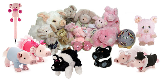 Find Pig Stuffed Animals, facts and information in the Barnyard at Animals  N More.