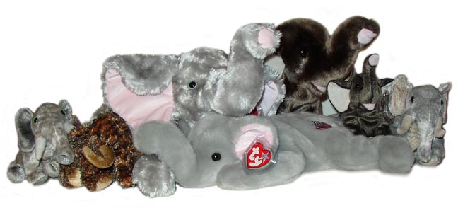 trumpet the elephant beanie baby