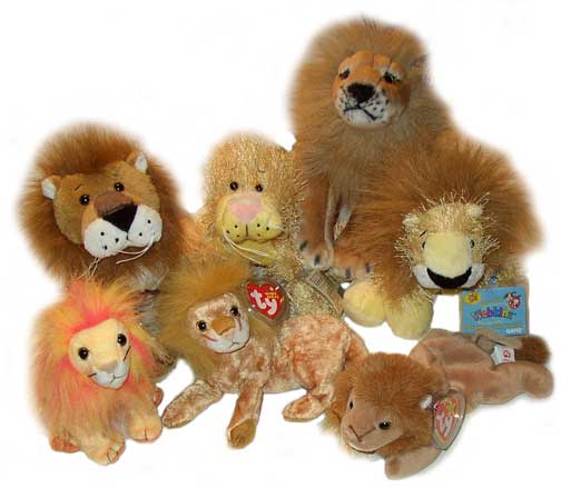 Find Lion stuffed animals, facts and information at the Forest Cottage Zoo.
